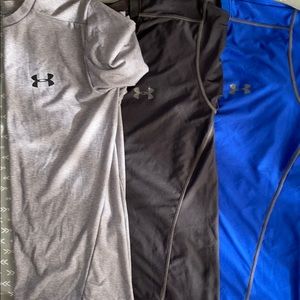 Under Armour heat gear shirts.